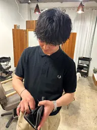 (メンズ限定)メンズカット＋パーマ＋高濃度tr シャドウパーマ　カルマパーマ　スパイラル　スペインカール