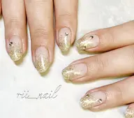 【ラメグラデーション】オフあり/爪周り角質ケア付きでつるすべ肌に✨/オフ代無料/カラー2色までOK♪