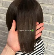 【💚赤み消し透明感カラー】オリーブ系カラー+艶トリートメント