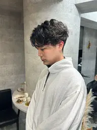 【人気No.1✨】メンズカット+ニュアンス/シャドウパーマ+スタイリングアドバイス🫧