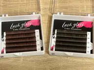 【ブラウンカラー】フラットラッシュ​〜​40本