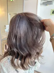 🍇季節限定!!特別価格!! ダブルカラー🌟(ブリーチ＋ワンカラー＋高保湿トリートメント)🤍🖤