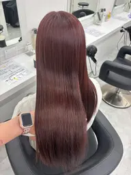 ❣️色持ちツヤ感🆙❣️透明感ワンカラー⟡˖·+髪質改善トリートメント🫧うる艶ヘアにします🪄