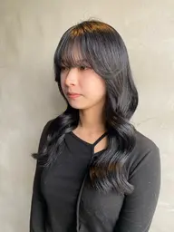 『就活生・高校生・卒業平日生限定』韓国風艶髪カット＋ブルーブラックカラー💙