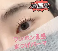 《2回同価額》韓国風︎ワンホン‪❤️‍🔥束感極潤いまつ毛パーマ(トリートメントl付き)上- ̗̀ 🤍 ̖́-