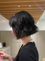 ボブカット＋ケアパーマ