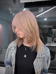 ''縮毛かけてるけどブリーチしたい''そんな方はこちら        縮毛用ケアブリーチ➕カラー
