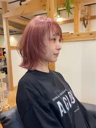 💝艶出しトリートメント付き💝ブリーチ➕カラー➕クイックトリートメント➕マイクロバブル