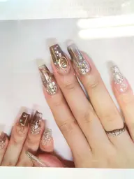 【スカルプ】2色マーブルデザインコース