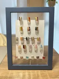 【オフ無料】塗りかけラメ