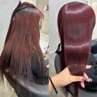 前髪カット×プレミアムカラー×Aujua6stepトリートメント×炭酸プチスパ✨