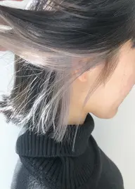 【イヤリングカラー】インナーブリーチ+透明感カラー+トリートメント付き✨