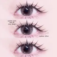 【 メイク付き アイブロウ𝗪𝗔𝗫 ＋ 上まつ毛パーマ ラッシュリフト 𝗈𝗋 パリジェンヌ 】 束感仕上げ ✦