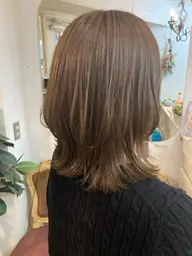 《透明感と色持ちアップ◎》カラー（白髪染め可）+炭酸クレンジング+超音波トリートメント