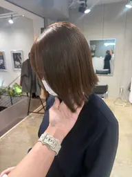 ブリーチ無しダブルカラー ＋ お任せトリートメント ※ロング料金別