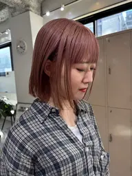 ☘️✨前髪縮毛矯正+フルカラー☘️✨(選べるトリートメント)
