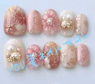 冬の和風ネイル