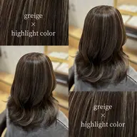 【🐩大人可愛い🐩】ハイライトカラー➕Aujua1stepトリートメント