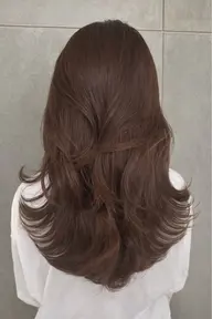 【髪色明るくしたい方はこちら✨】ヘアカラー&髪質改善トリートメント(ブリーチなし)(ロング料金なし) ※おしゃれ染め限定