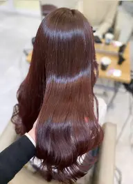 顔周りカット➕ケアカラー➕TOKIO内部補修トリートメント✨🩷超音波アイロン付き💫