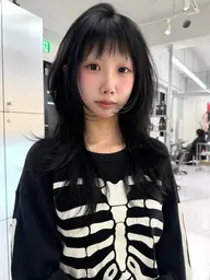 💭韓国ハッシュカット💭ハッシュカット+プレミアムフルカラー+oggrottoトリートメント