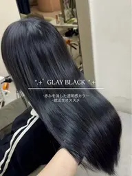 水光感カラー + 内部補修トリートメント🩵🪽