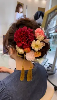 2027年度成人式ヘアセット