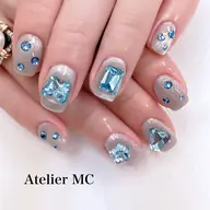 ★オフ無し★チップ長さ出し★ 🧲マグネットワンカラー&限定ストーン盛り💎