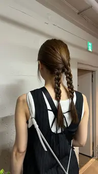 🌿お出かけ前に🕊️🍃ワンカラー➕簡単アレンジ仕上げ
