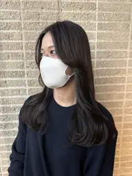 【🐈‍⬛韓国風スタイル🖤】🇰🇷韓国っぽカット➕艶髪カラー➕Aujua2stepトリートメント🇰🇷