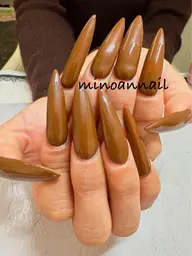 [ロング料金なし]チップ長さ出し10本＋ワンカラーorラメグラデーション