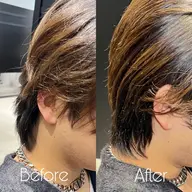 メンズカット+韓国式ダウンパーマ(サイドのみor襟足のみ)+4ステップトリートメント