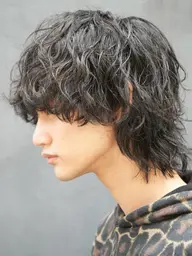 【無料】メンズウルフ🔥動きのあるトレンドカット✨️似合わせカット+Aujuaトリートメントor眉毛カット