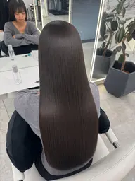 【実習､就活の方にオススメ✨】落とせる暗髪ワンカラーブルーブラック等➕高保湿トリートメント