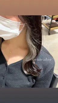 イヤリングブリーチ+全体カラー💭