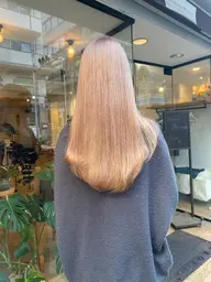【ブリーチ2回付き💫】ブリーチ2回➕透明感オンカラー➕3ステップトリートメント🩵前処理トリートメント付き