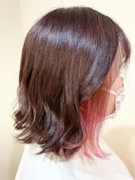 髪質改善イルミナカラー➕大人気イヤリングカラー(ブリーチ込) 🌙*ﾟ♥️
