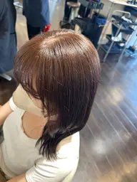 ブリーチなしカラー（白髪染めでも可能）