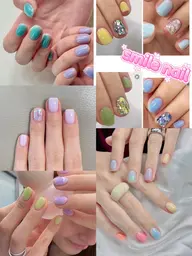 【自爪】【最新韓国流行マカロンネイル】5980円　2色