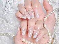 🎀 SNS大人气ワンホンネイル/¥6980円（初回ジェルオフ無料ケア込み）