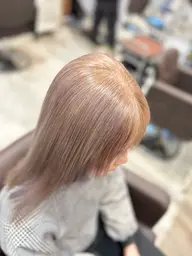 初ブリーチ大歓迎 切れ毛0エフェクトケアブリーチ+ケアカラー