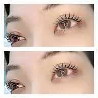 韓国🇰🇷まつげパーマ（上）＋アイブロウワックス　￥7500→￥7000