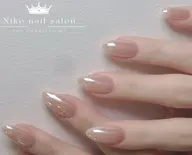 2级持ち研修ネイリスト[シンプルワンホンネイル]ミラーワンカラー¥4500