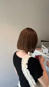 リタッチブリーチ+透明感カラー🫧