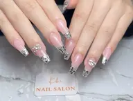 チップ長さだしガラスフレンチ( ジェルオフ無料 )