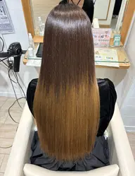 ストレートパーマ(縮毛矯正)シャンプーブロー込