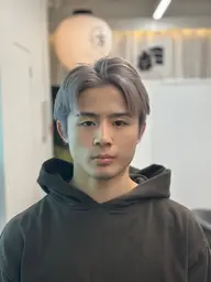メンズカット＋ケアブリーチ＋カラー