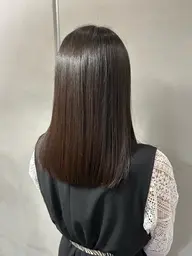 髪質改善集中ケア✨《髪質改善弱酸性ストレートパーマ＋弱酸性カラー＋美容ヘアエステ》
