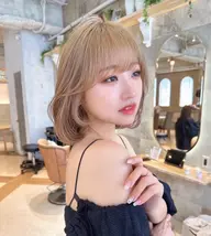 ブリーチリタッチ＋透明感カラー＋内部補修トリートメント