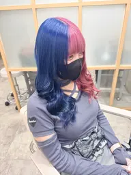 【☆デザインカラー対応☆】カット+ケアブリーチWカラー+トリートメント